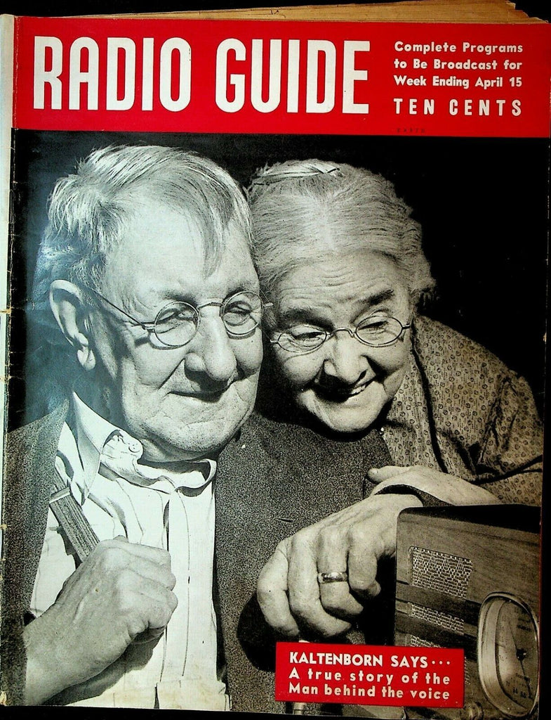 Movie Radio Guide Magazine April 15 1939 Kate Smith Dorothy Lamour Fr Coughlin