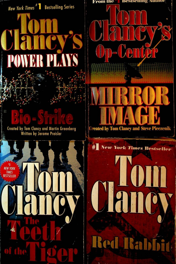 Tom Clancy Lot of 4 Paperbacks