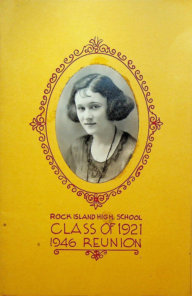 Rock Island High School Illinois 1946 Reunion of Class of 1921 Program