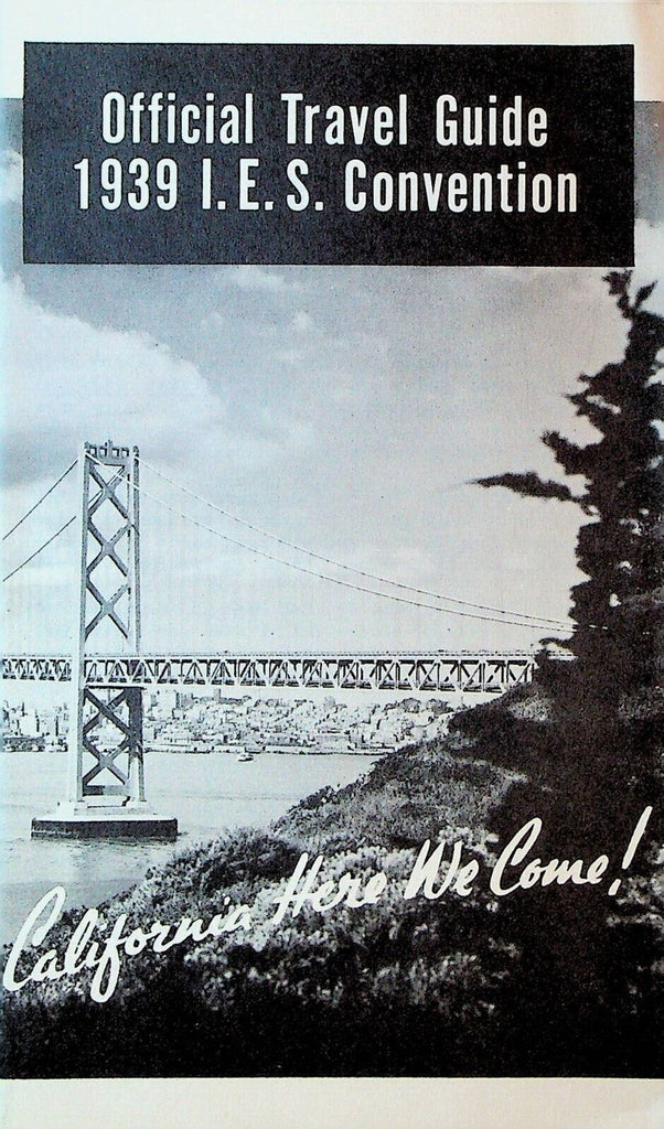 Illuminating Engineering Society 1939 Convention Mailer California Booklet