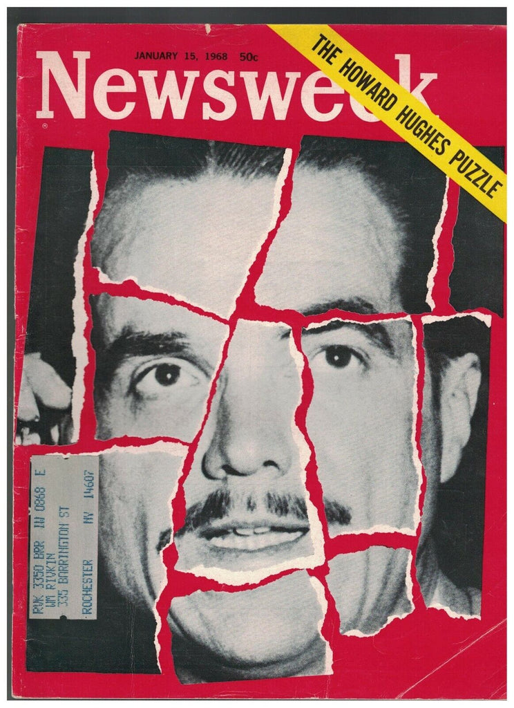 Newsweek Magazine January 15 1968 Howard Hughes LeRoi Jones Albert Cleage