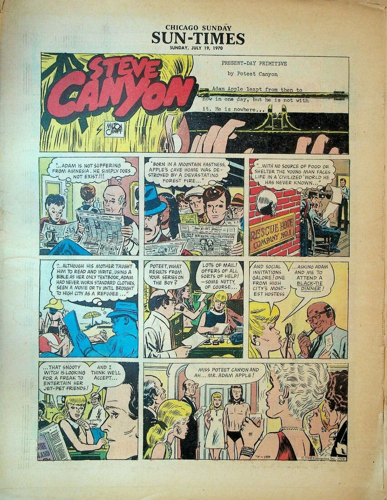 Chicago Sunday Sun-Times Comic Section July 19 1970 Steve Canyon Mary Worth