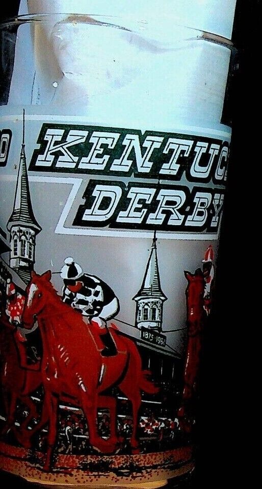 Kentucky Derby Mint Julep Glass 1980 Run for the Roses