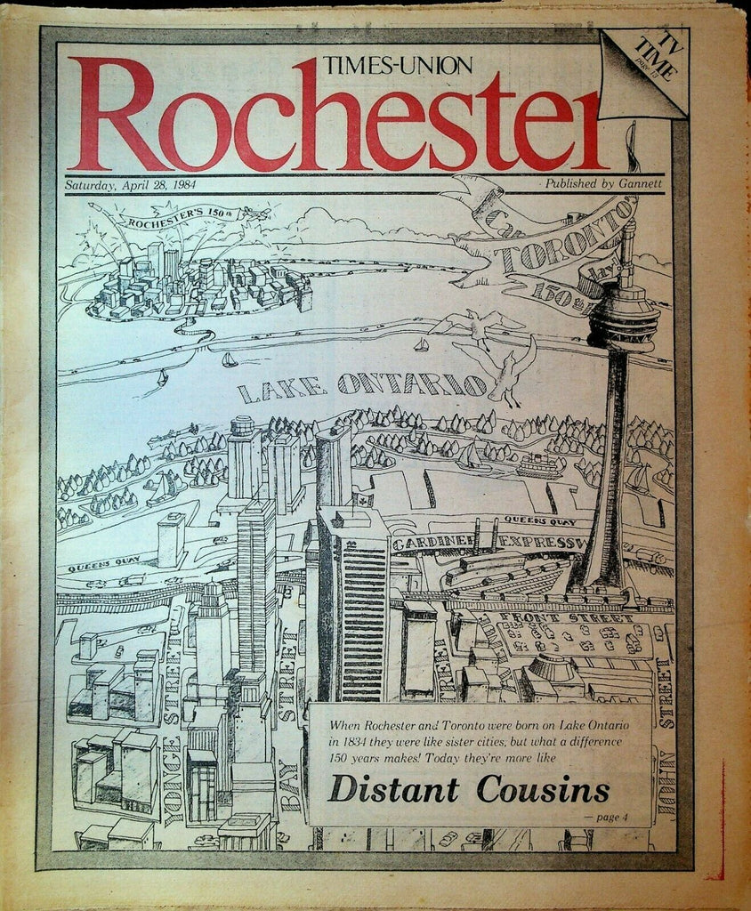 Rochester Times Union Magazine April 28 1984 Lawrence Welk Toronto TV Time