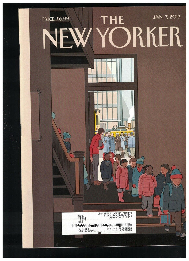 New Yorker Magazine January 7 2013 Apollo Robbins Mary Renault Chris Ware
