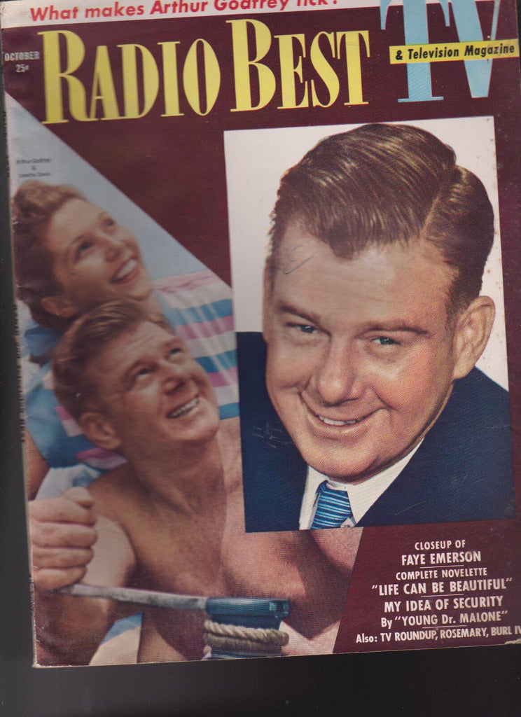 Radio Best & Television Magazine Arthur Godfrey Pat Hernon Burl Ives Oct 1950