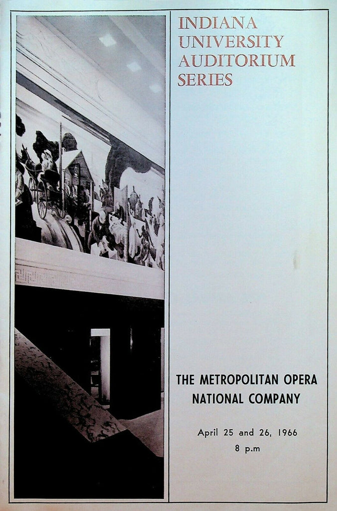 Metropolitan Opera National Company Program April 1966 Madama Butterfly
