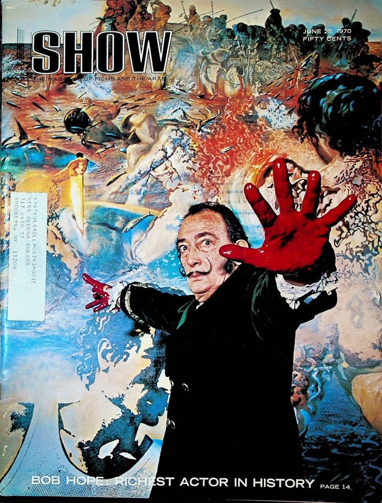 Show Magazine June 25 1970 Salvador Dali Bob Hope The Beatles Barbara Hershey