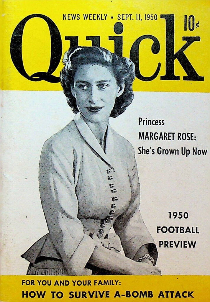 Quick Magazine September 11 1950 Princess Margaret Rose Football Gil Hodges