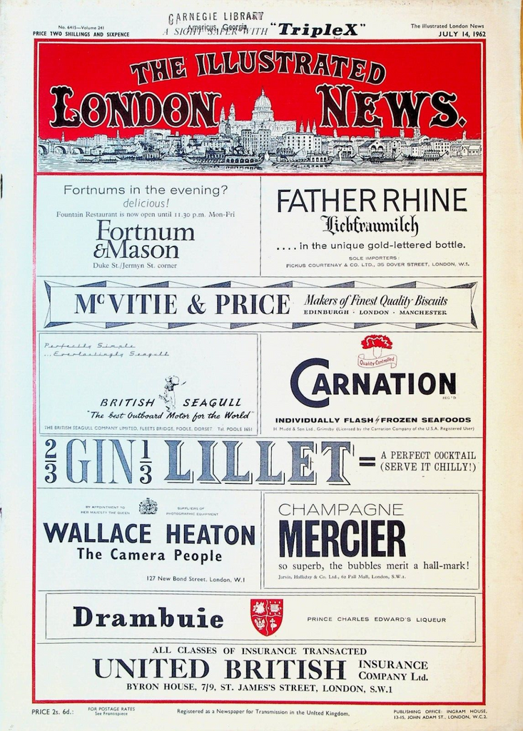 Illustrated London News July 14 1962 Algeria Gypsy Moth III William Faulkner