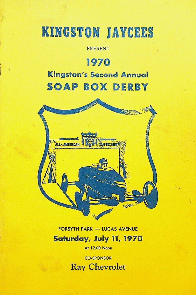 Kingston NY Jaycees Soap Box Derby Program 1970