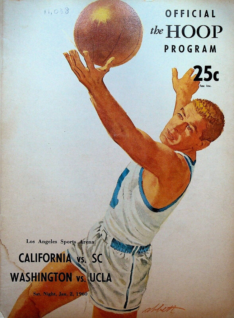 California v USC Washington v UCLA College Basketball Program January 2 1960