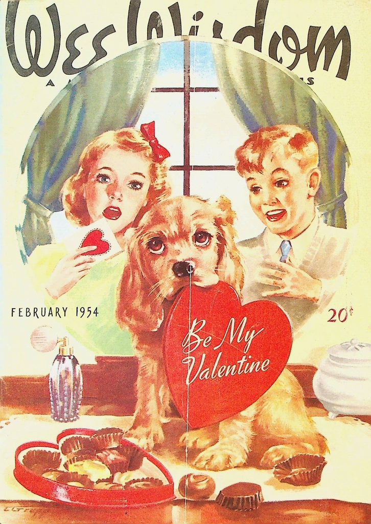 Wee Wisdom Magazine February 1954 Valentine's Day Charles A Grupp