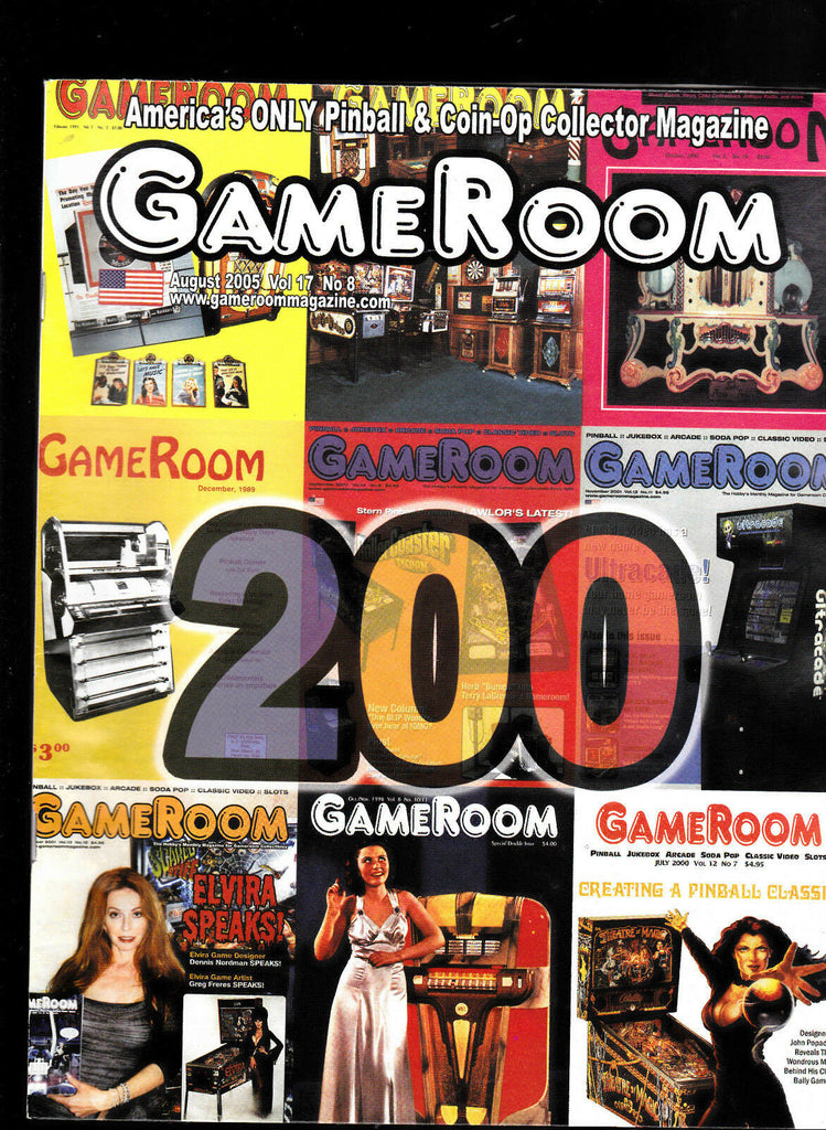 GameRoom Magazine Pat Lawlor Gottlieb Clash Road 200th Issue August 2005