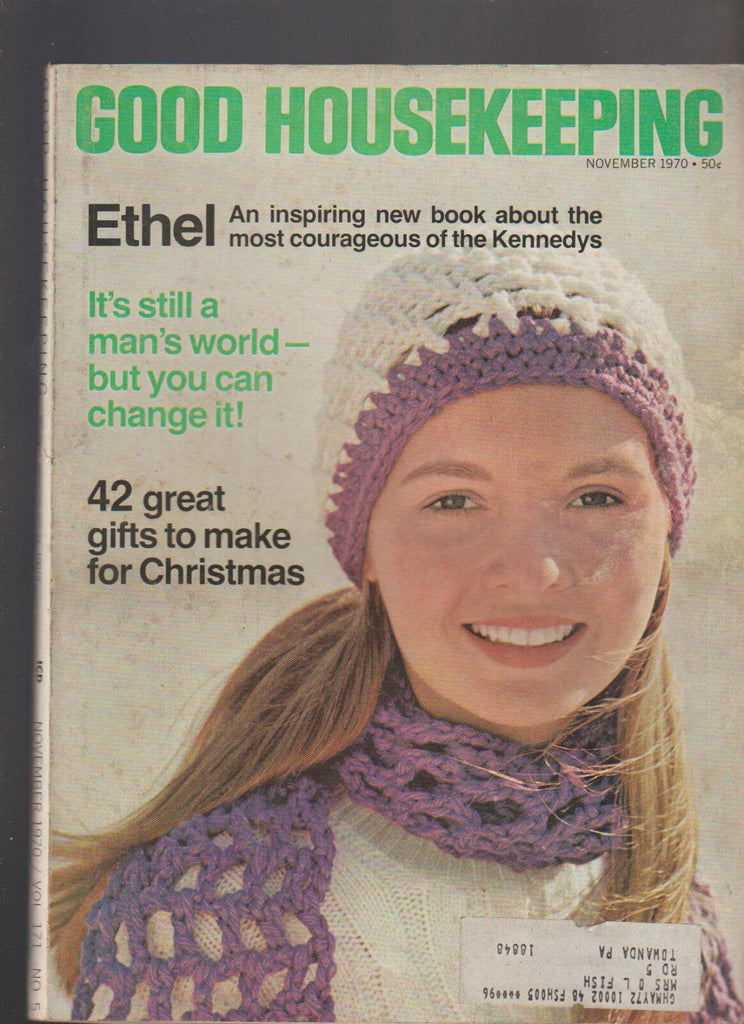 Good Housekeeping Magazine November 1970 Ethel Kennedy Dick Cavett
