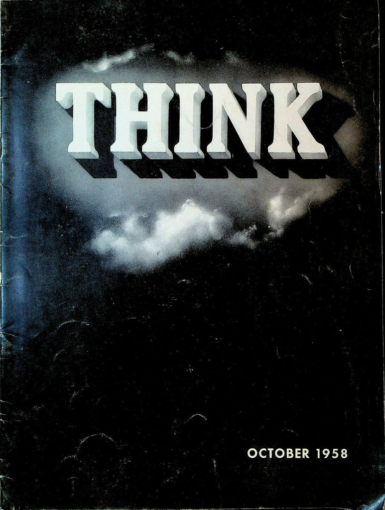Think Magazine October 1958 IBM Glenn Seaborg Max Lauffer Kentucky Music