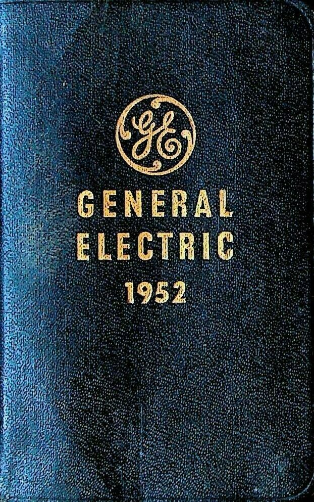 General Electric GE 1952 Diary Memo Book Schenectady NY
