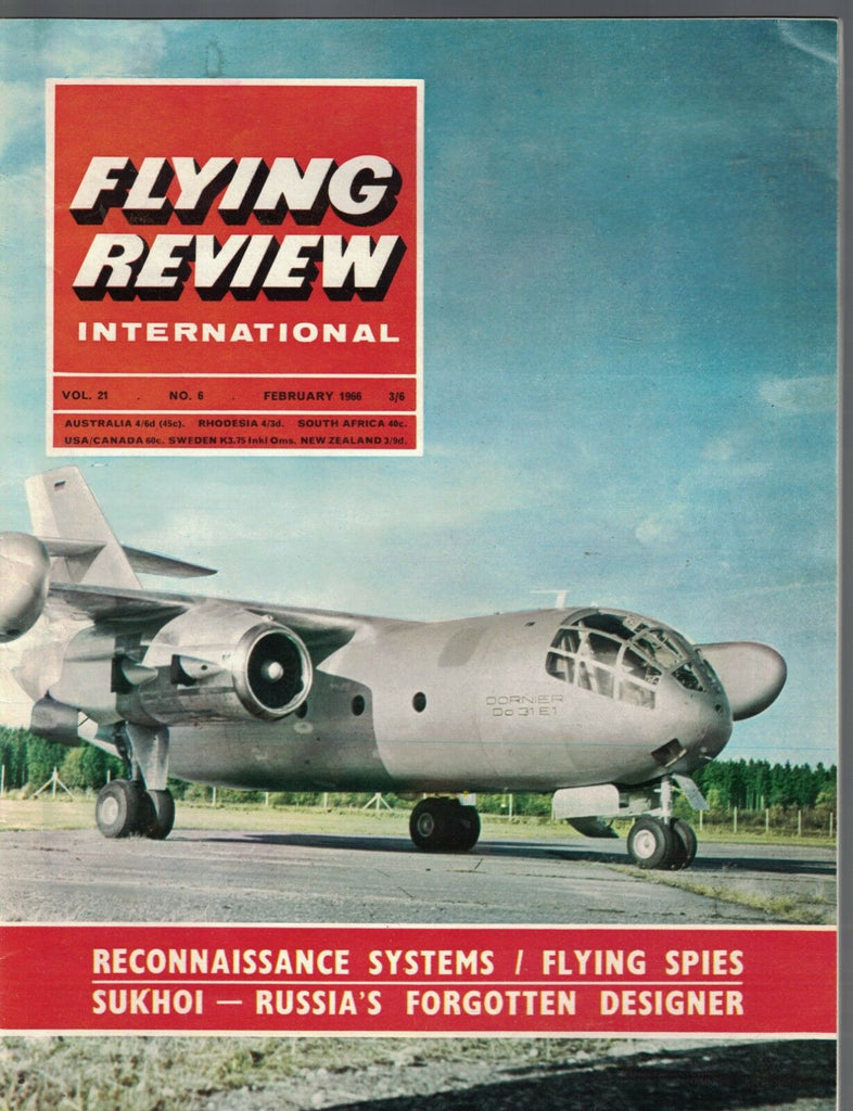 Flying Review International Magazine February 1966 Pavel Sukhoi