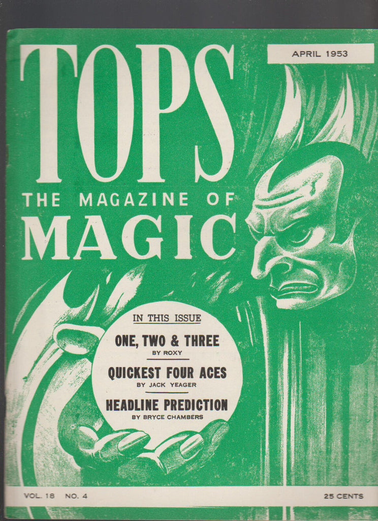Tops the Magazine of Magic April 1953 Television Mind Reading