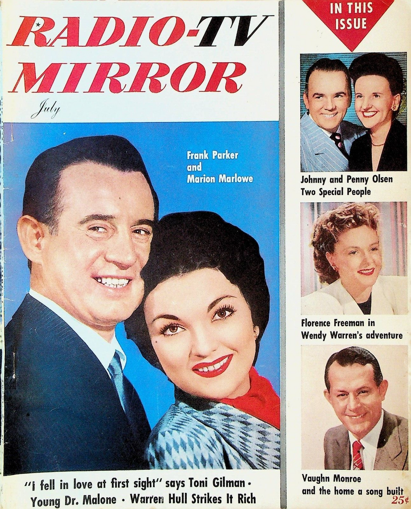 Radio TV Mirror Magazine July 1952 Marion Marlowe Robert Young Vaughn Monroe