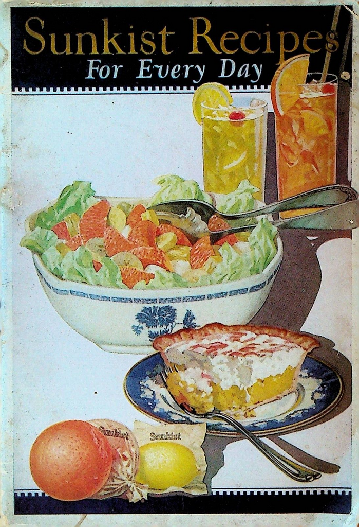 Sunkist Recipes for Every Day Cookbook 1924 Booklet Oranges