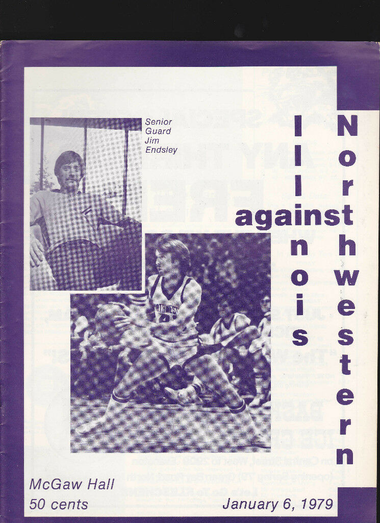 Illinois v Northwestern NCAA basketball program January 6 1979