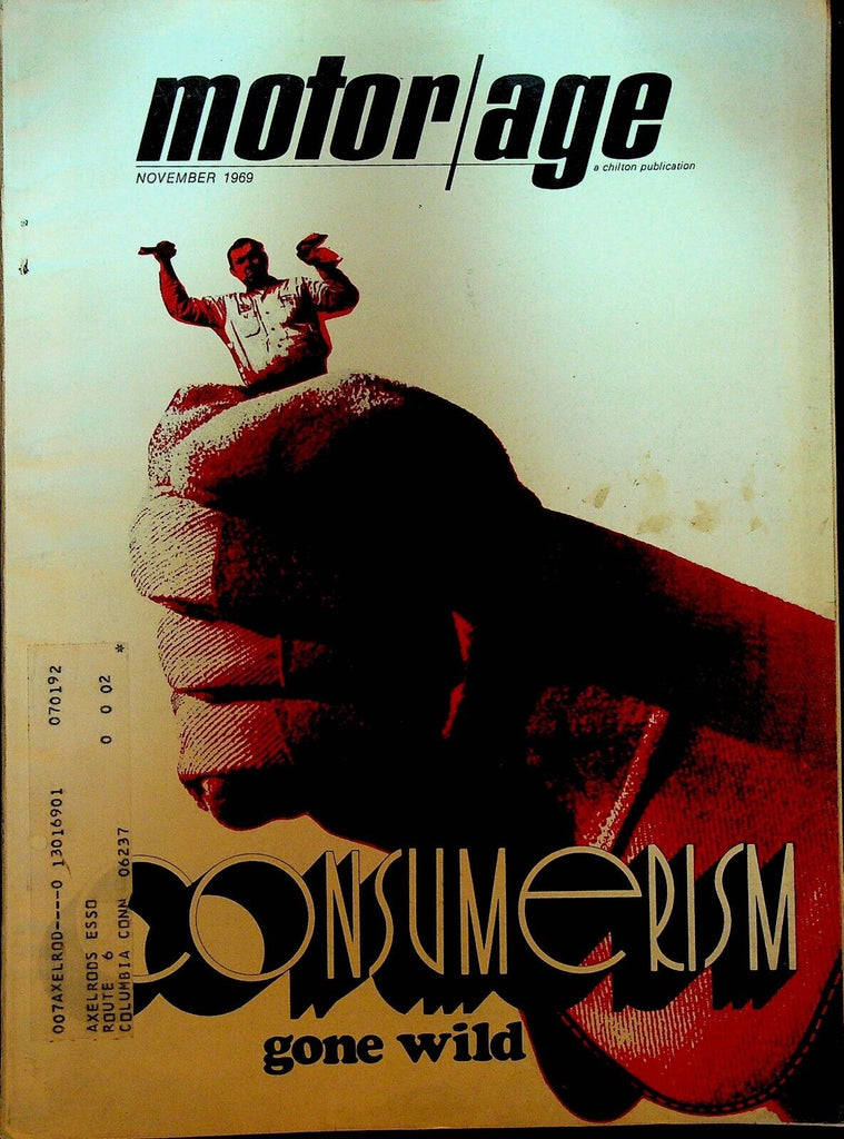 Motor Age Magazine November 1969 Consumerism Harvey McGee