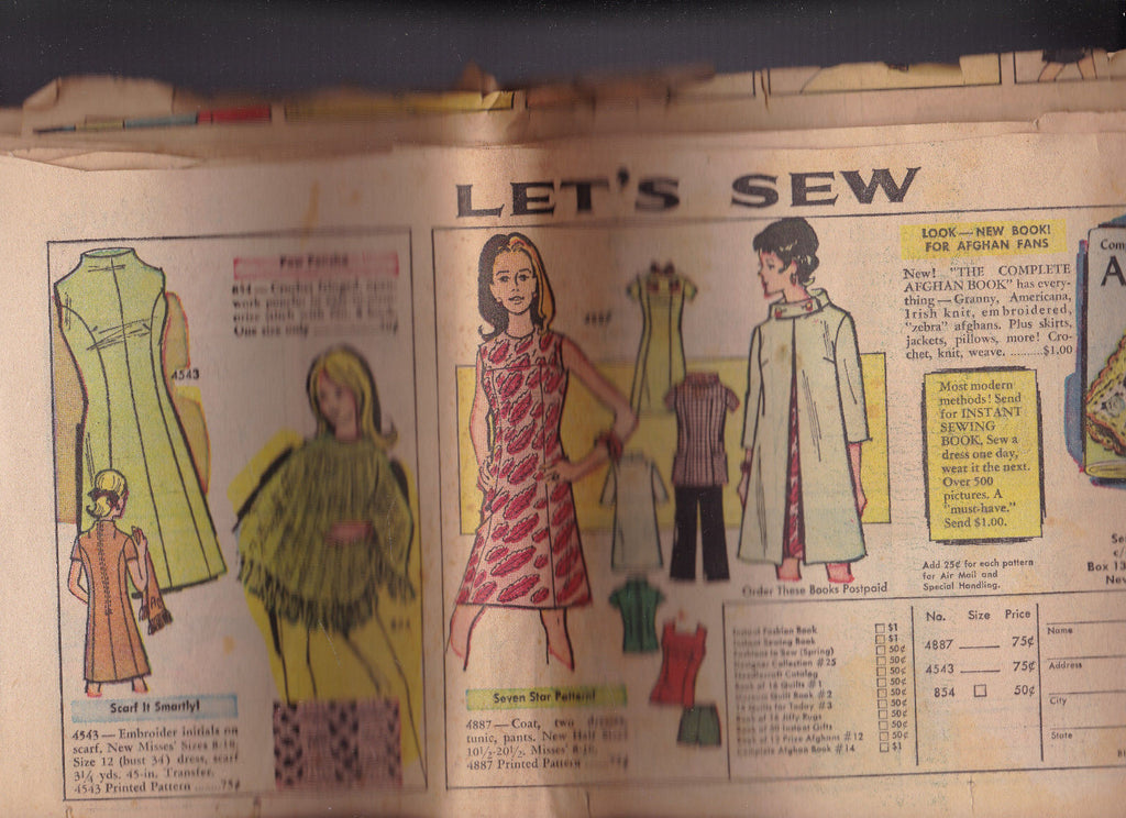 Let's Sew Comic Strip Lot of 59 1960s/1970s Sunday Strips