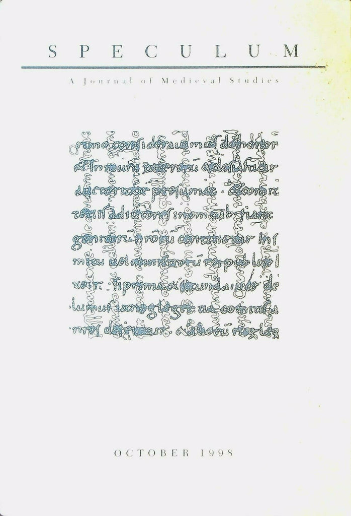 Speculum Journal of Medieval Studies October 1998 Drama of Same Sex Drive
