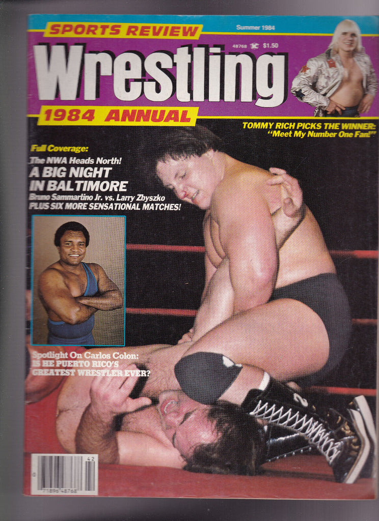 Sports Review Wrestling Magazine Carlos Colon Tommy Rich Summer 1984