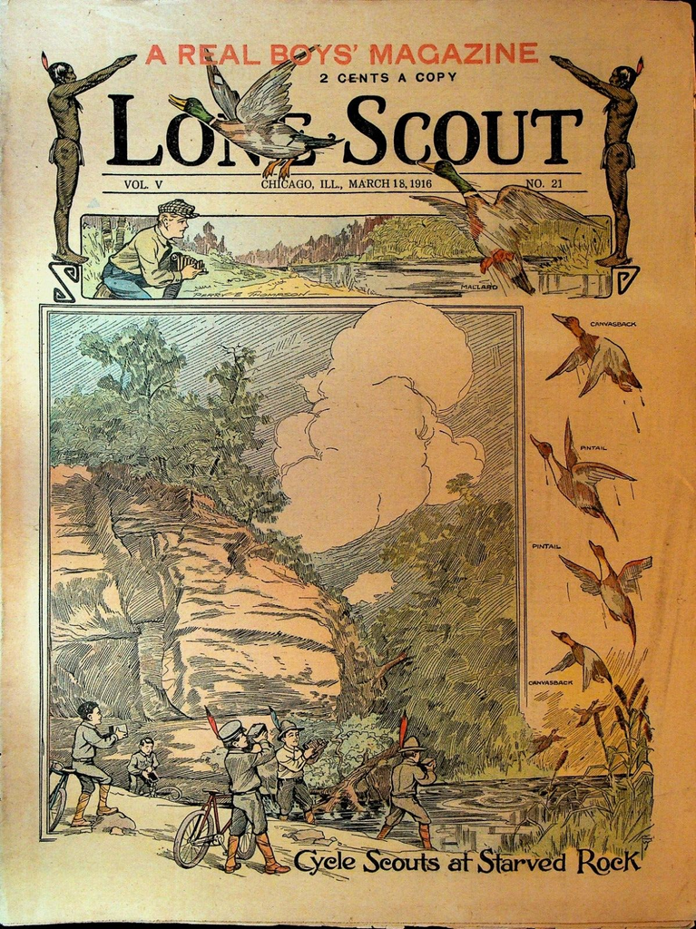 Lone Scout Magazine March 18 1916 Scouting Baseball William Henry Harrison