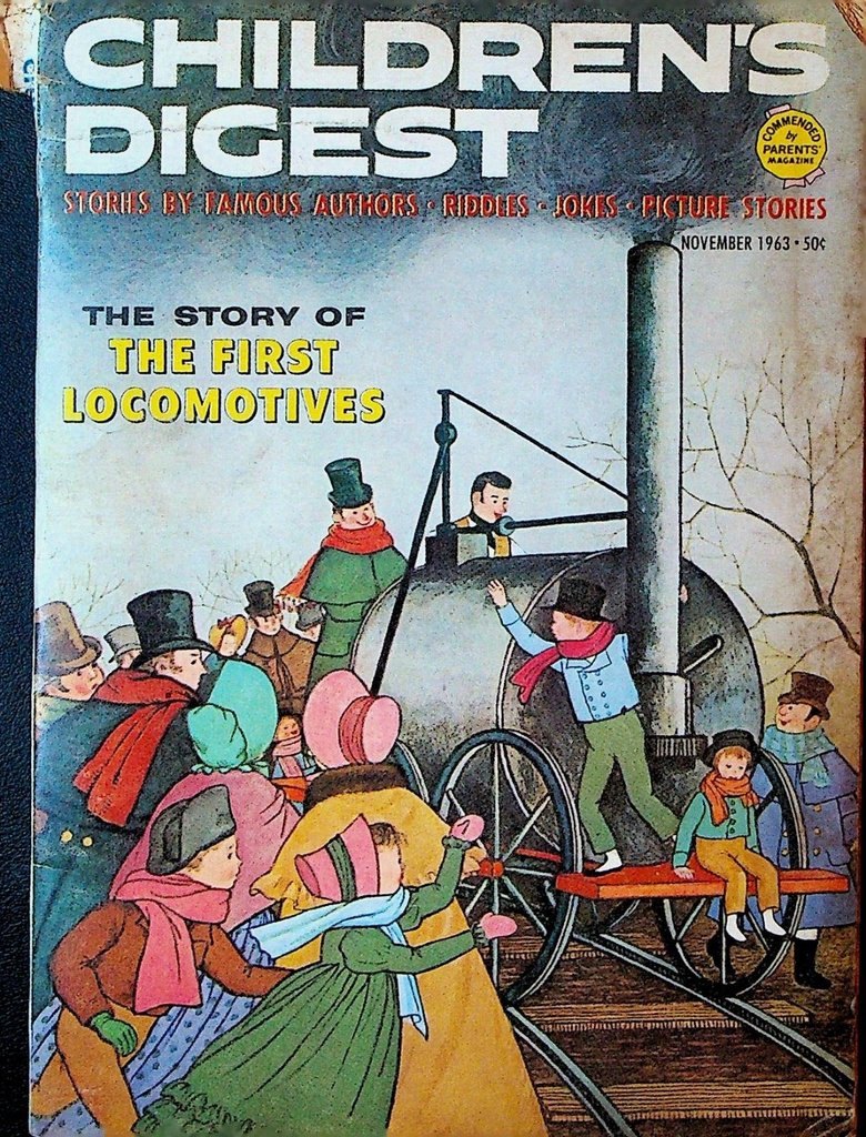 Children's Digest Magazine November 1963 Gyo Fujikawa First Locomotive