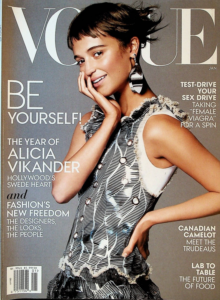 Vogue Magazine January 2016 Alicia Vikander James Jagger Little Simz