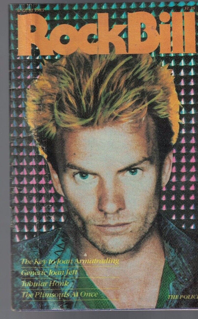 RockBill Magazine August 1983 Sting The Police Joan Jett Joan Armatrading
