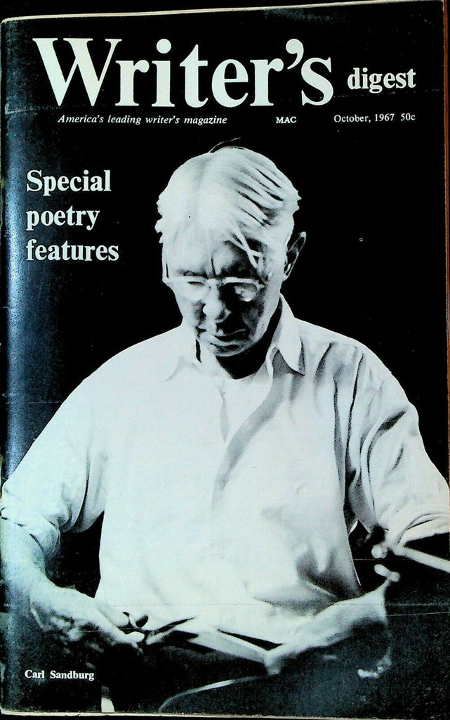 Writer's Digest October 1967 Carl Sandburg Greeting Cards