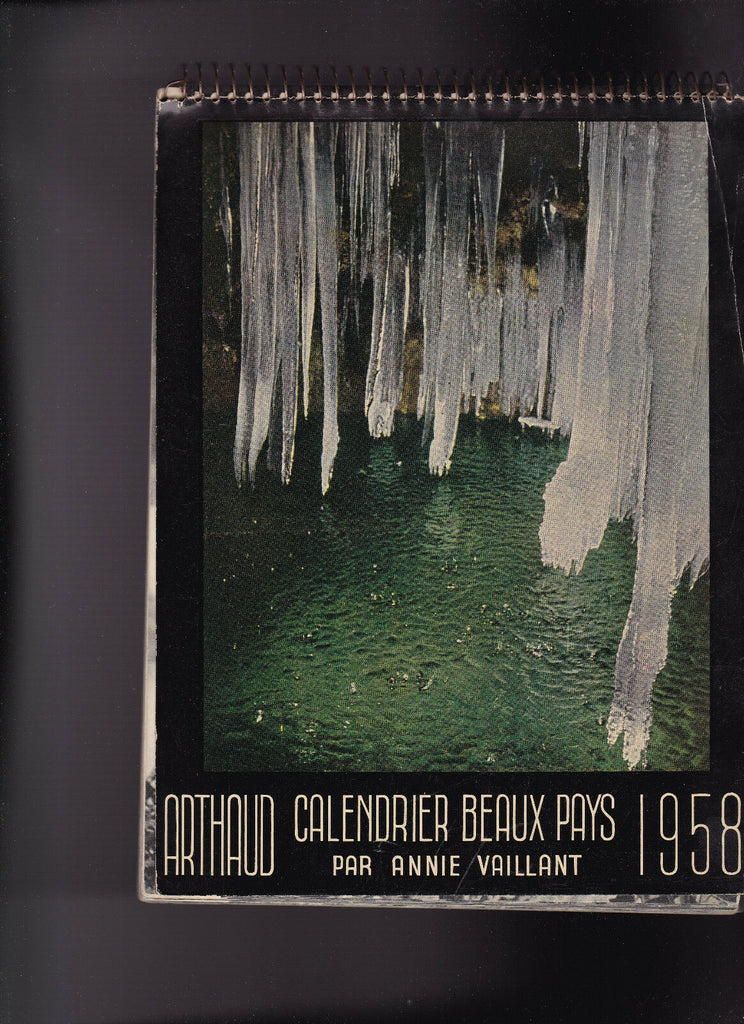 Arthaud 1958 Calendaier Beaux Pays par Annie Vaillant
