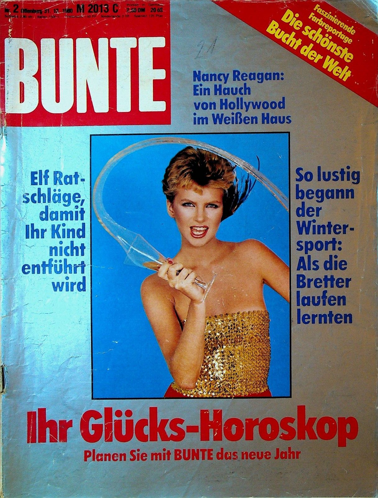Bunte Magazine December 31 1980 Nancy Reagan Klaus Besser