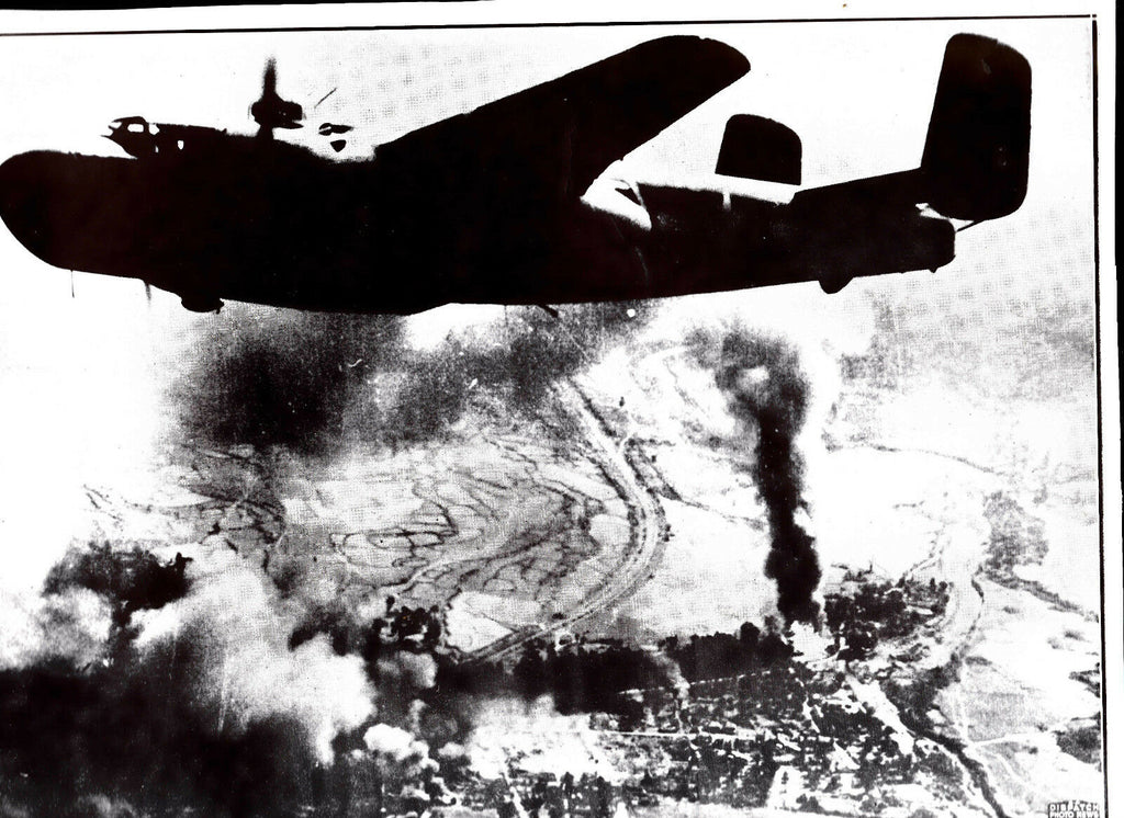 Air Commandos Bomber Attacking Behind Lines  Burma Dispatch Photo News Service
