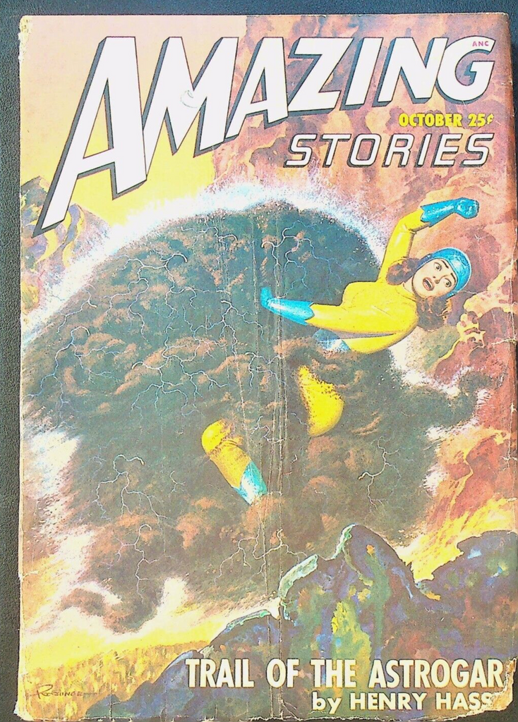 Amazing Stories Pulp October 1947 Henry Hass Don Wilcox Rog Phillips