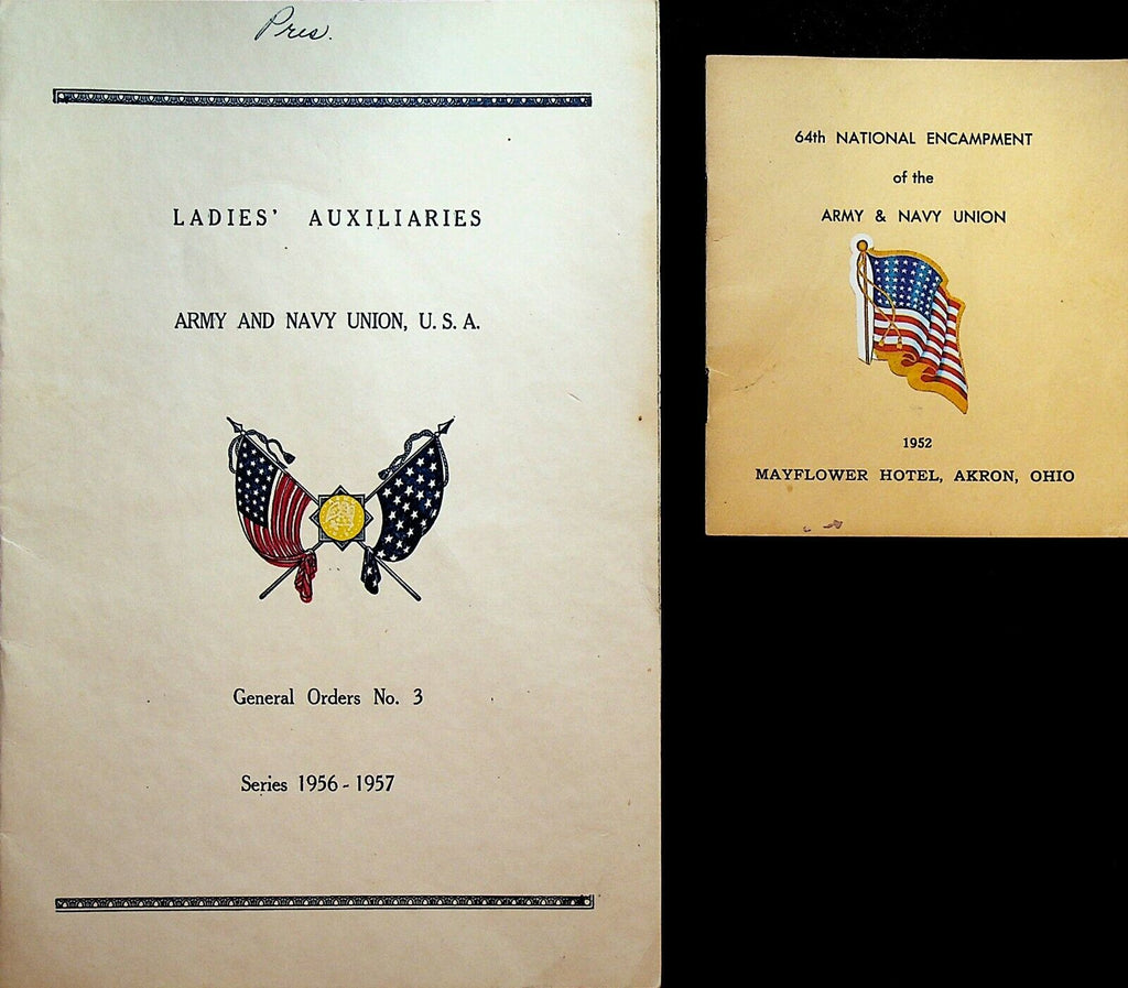 Army Navy Union USA 1950s Ephemera Lot Encampment Booklets Papers