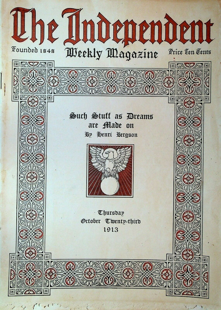 The Independent Magazine October 23 1913 Guglielmo Marconi Adolphe Pegoud