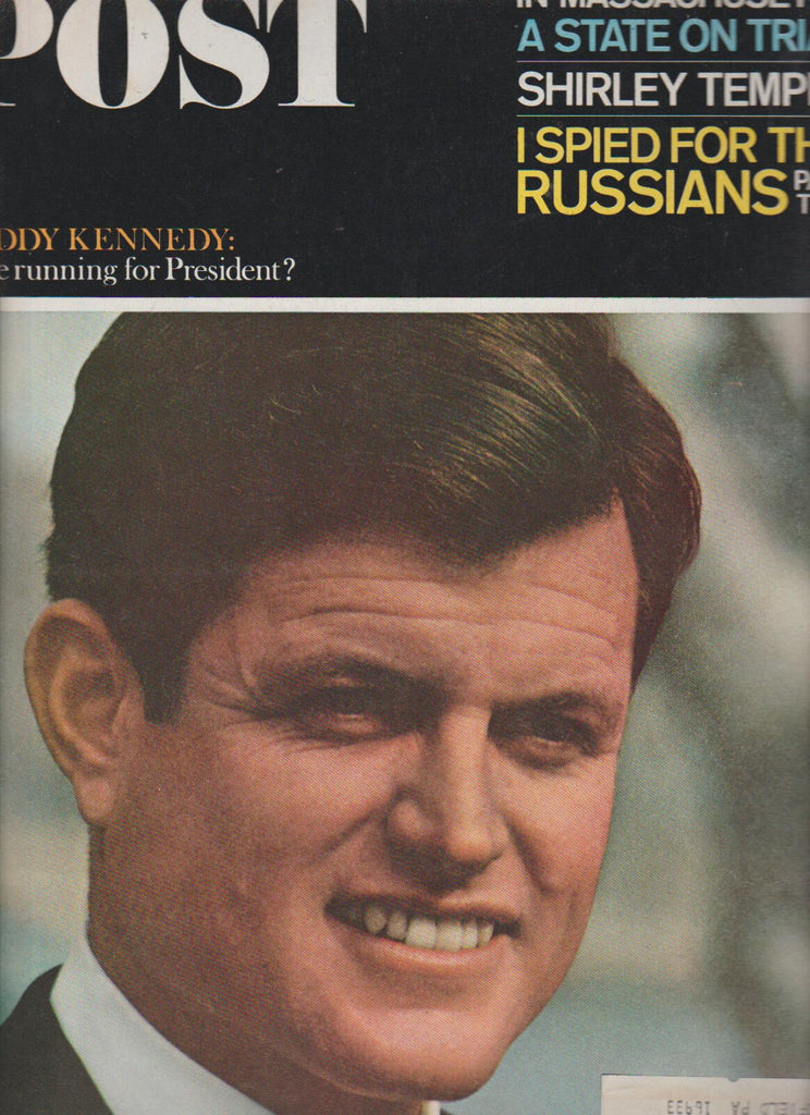Saturday Evening Post June 5 1965 Ted Kennedy Shirley Temple Robert Thompson