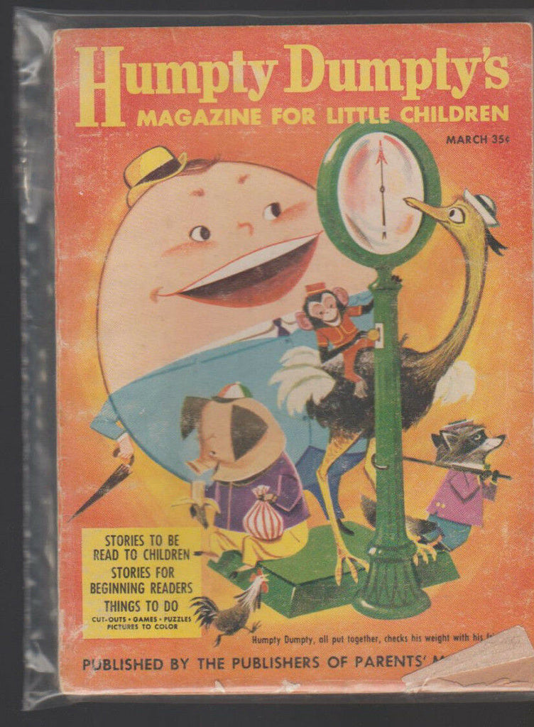 Humpty Dumpty Magazine for Little Children March 1957 Dan Lawler