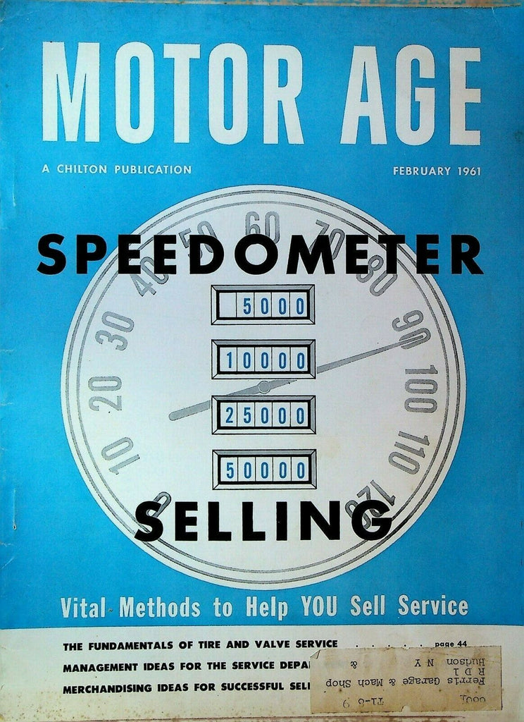 Motor Age Magazine February 1961 Morris Minor Brake Service Tire & Valve Service