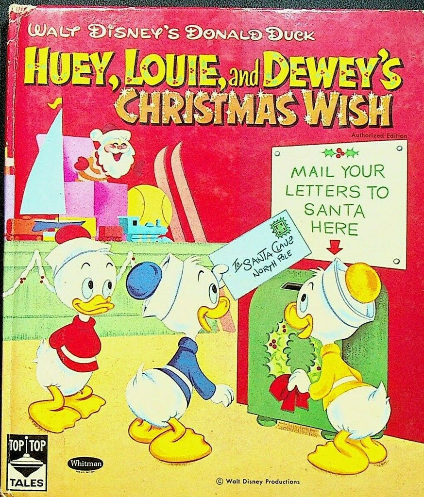 Huey Louie & Dewey's Christmas Wish Whitman Top Top Tales Book 1962 Walt Disney