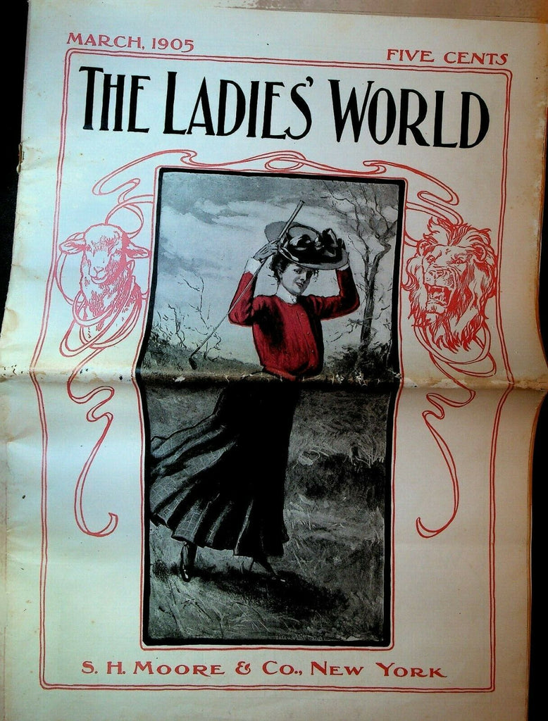 The Ladies World March 1905 Woman Golfing Kite Flying Ellen Frizell Wyckoff