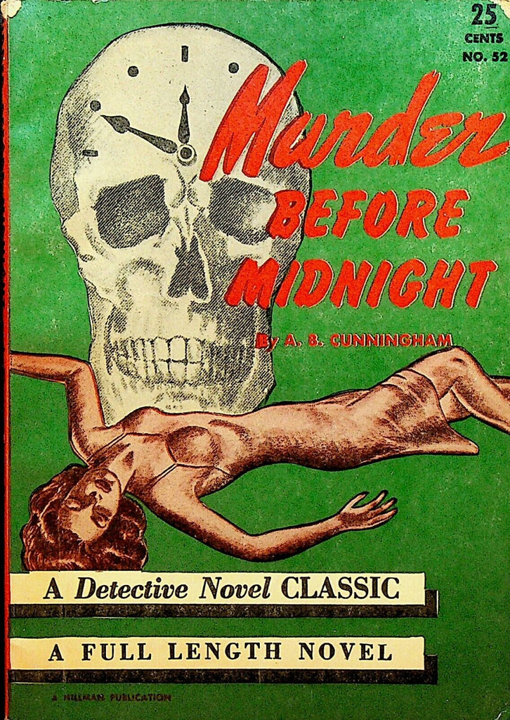 Murder Before Midnight AB Cunningham Detective Novel Classic 52 1945