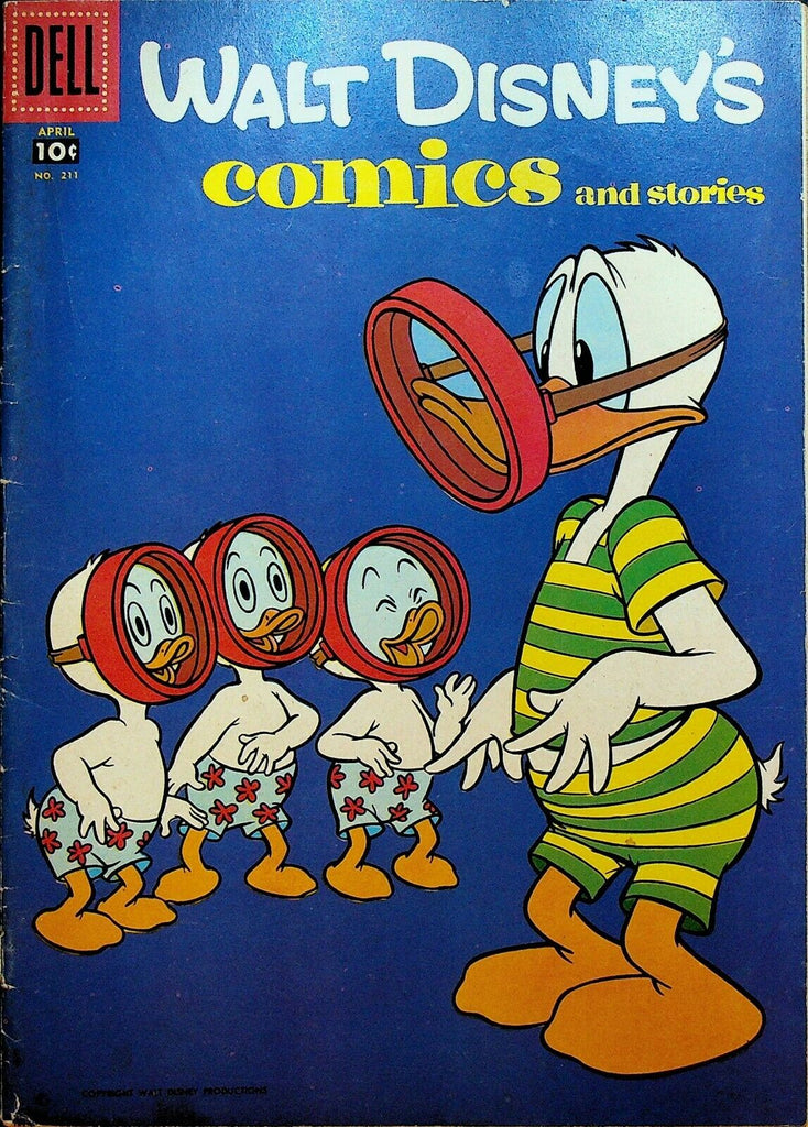 Walt Disney's Comics & Stories 211 Dell Comics 1958 Donald Duck