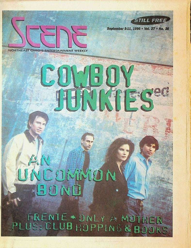 Cleveland Scene Magazine September 5 1996 Cowboy Junkies Frente