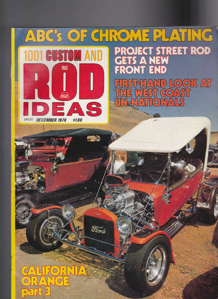 1001 Custom & Rod Ideas Magazine Chrome Plating December 1976 Free US S/H